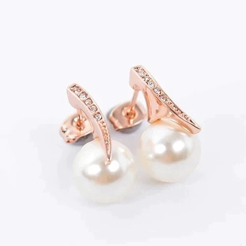 Set Collana + Orecchini con Perle in Oro Rosa, immagine 4 - Emma e Gemma