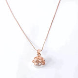 Set Collana + Orecchini con Perle in Oro Rosa, immagine 3 - Emma e Gemma