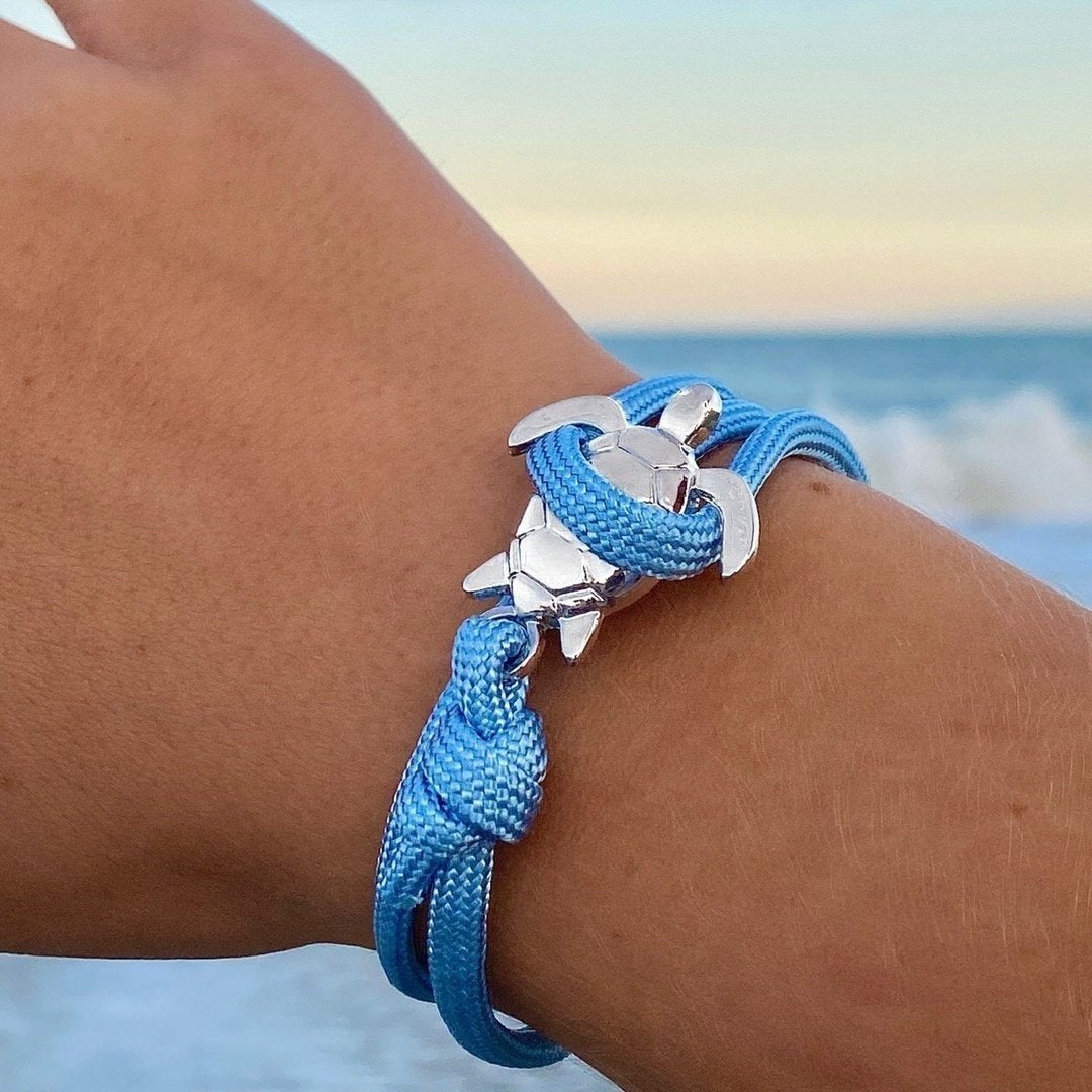 Braccialetto in Mare Tartaruga Fatta a Mano | Gioielli Ispirati all'Oceano Sostenibili - Emma e Gemma