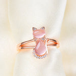 Anello per Gatti in Oro Rosa, immagine 4 - Emma e Gemma