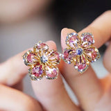 Orecchini in Zirconia Multicolore in Argento Sterling - Emma e Gemma