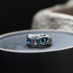 Anello Regolabile Gufo della Fortuna in Argento e Opale, immagine 4 - Emma e Gemma