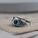 Anello Regolabile Gufo di Buona Fortuna in Argento e Opale, immagine 3 - Emma e Gemma
