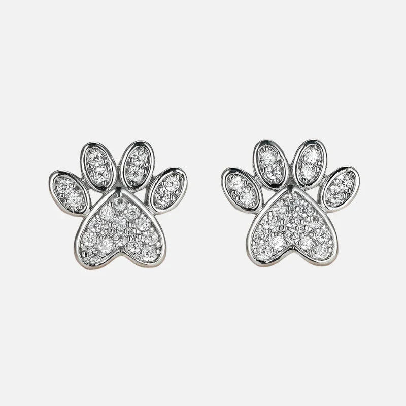 Orecchini a Perno in Zirconia Bianca – Design a Forma di Cuore, immagine 2 - Emma e Gemma
