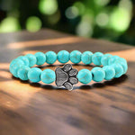 Braccialetto con Zampa di Beads – Design in Pietra Naturale - Emma e Gemma