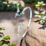 Anello Colibrì Regolabile con Diamante in Strass - Emma e Gemma