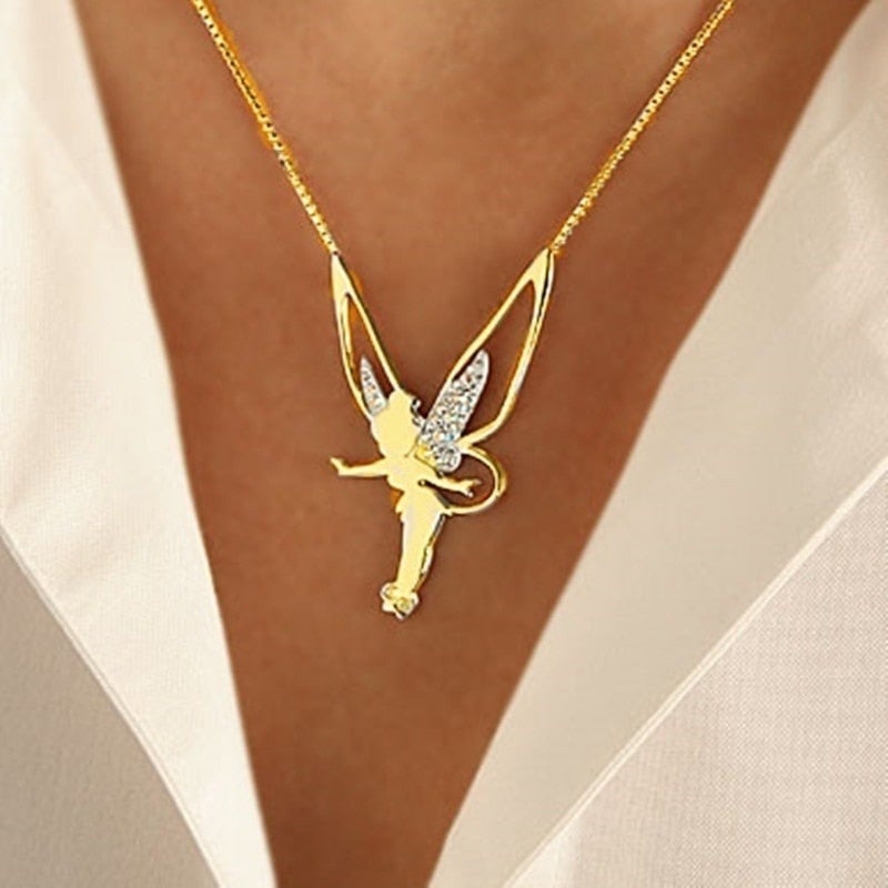 Collana della Fata Fortunata in Argento Sterling e Oro - Emma e Gemma