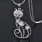 Collana Gatti d'Amore in Argento Sterling e Zirconia Incastonata - Emma e Gemma
