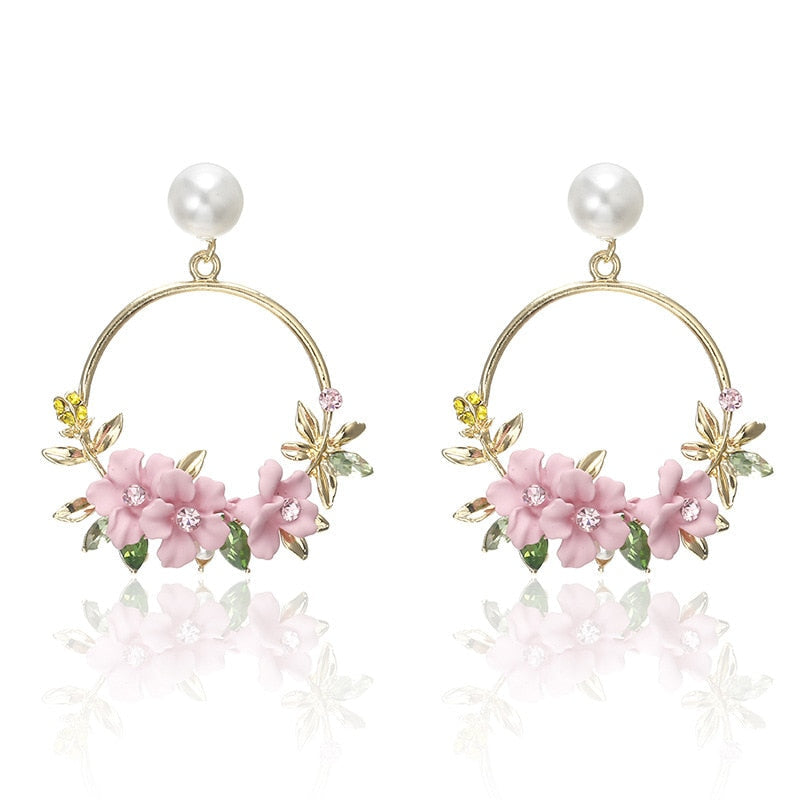 Orecchini in Oro con Fiori e Perle, immagine 5 - Emma e Gemma