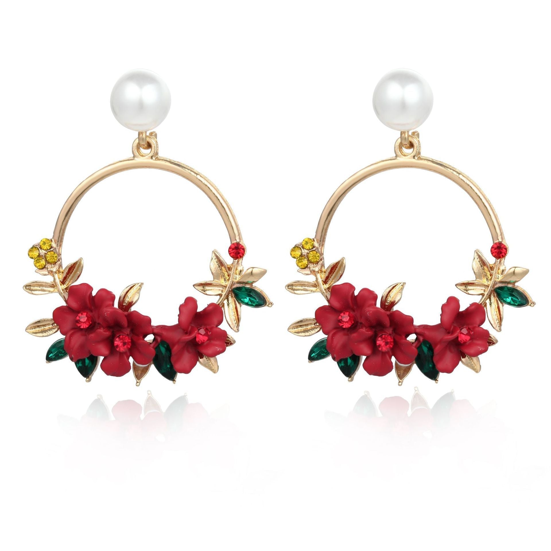 Orecchini in Oro con Fiori e Perle, immagine 4 - Emma e Gemma