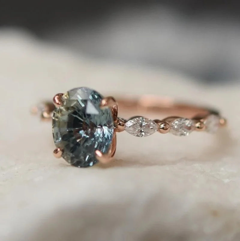 Anello in Zaffiro Rosa Vintage - Emma e Gemma