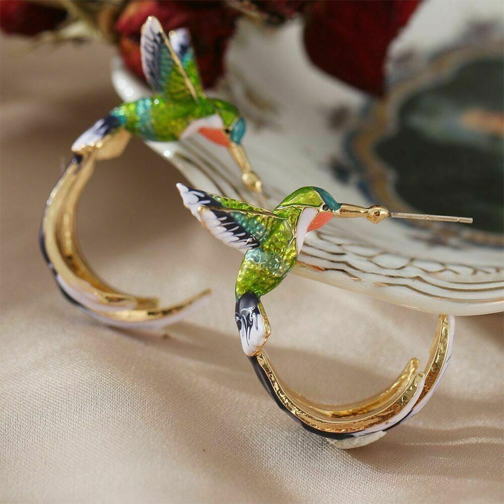 Orecchini Unici Creativi a Forma di Colibrì, immagine 4 - Emma e Gemma