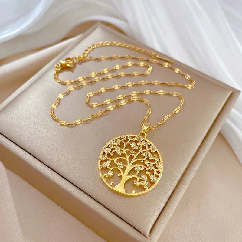 Collana Radici della Vita in Oro - Emma e Gemma
