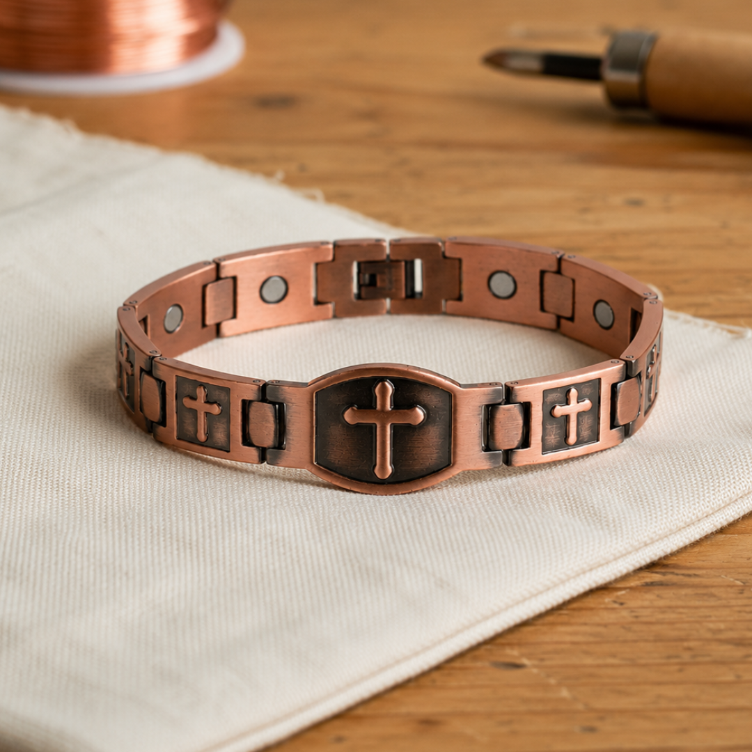 Bracciale in Rame Incrociato - Kaja i Maja