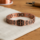 Bracciale in Rame Incrociato - Emma e Gemma