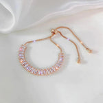 Bracciale in Zirconia Cubica Regolabile in Oro - Emma e Gemma