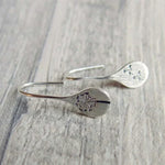 Orecchini in Argento Sterling 925 a Foglia di Dente di Leone, immagine 4 - Emma e Gemma