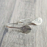 Orecchini in Argento Sterling 925 a Foglia di Dente di Leone, immagine 4 - Emma e Gemma