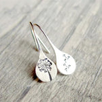 Orecchini in Argento Sterling 925 a Foglia di Dente di Leone, immagine 2 - Emma e Gemma