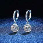 Orecchini in Moissanite da 1 Carato in Argento Sterling, immagine 3 - Emma e Gemma
