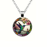 Collana con Pendente a Cupola di Vetro a Forma di Colibrì, immagine 4 - Emma e Gemma