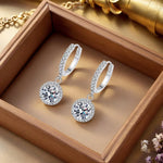 Orecchini in Moissanite da 1 Carato in Argento Sterling - Emma e Gemma