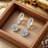 Orecchini in Moissanite da 1 Carato in Argento Sterling - Emma e Gemma