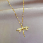 Collana con Libellula di Cristallo – Simbolo di Trasformazione e Bellezza - Emma e Gemma