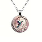 Collana con Pendente a Cupola di Vetro a Forma di Colibrì, immagine 3 - Emma e Gemma