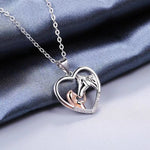 Bellissima Collana con Zircone a Forma di Cuore per Ragazza e Cavallo, immagine 2 - Emma e Gemma