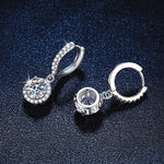 Orecchini in Moissanite da 1 Carato in Argento Sterling, immagine 4 - Emma e Gemma