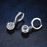 Orecchini in Moissanite da 1 Carato in Argento Sterling, immagine 4 - Emma e Gemma