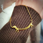 Collana Bassotto Color Oro, immagine 3 - Emma e Gemma