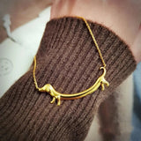 Collana Bassotto Color Oro, immagine 3 - Emma e Gemma