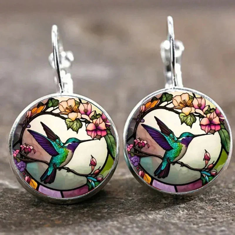 Collana con Pendente a Cupola di Vetro a Forma di Colibrì, immagine 6 - Kaja i Maja