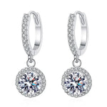 Orecchini in Moissanite da 1 Carato in Argento Sterling, immagine 2 - Emma e Gemma