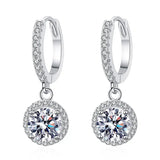 Orecchini in Moissanite da 1 Carato in Argento Sterling, immagine 2 - Emma e Gemma