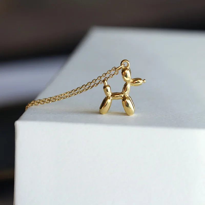 Collana con Pendente a Forma di Cane Palloncino in Oro, immagine 4 - Emma e Gemma