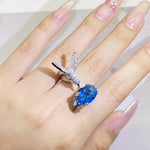 Anello Regolabile in Gemma Colibrì – Zircone, Placcato Oro 14K, immagine 5 - Emma e Gemma