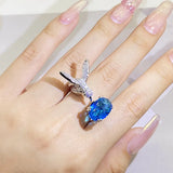 Anello Regolabile in Gemma Colibrì – Zircone, Placcato Oro 14K, immagine 5 - Emma e Gemma