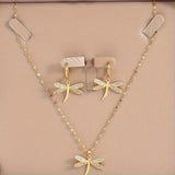Collana in Gioielli con Libellula Dorata e Orecchini Bonus, immagine 4 - Emma e Gemma