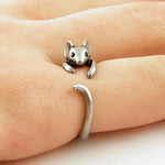 Anello Avvolgente Topo Adorabile – Gioiello Vintage Regolabile - Emma e Gemma