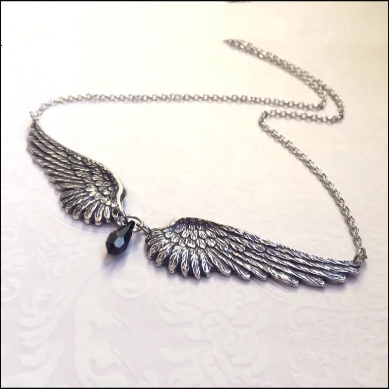 Collana Vintage con Ali d'Angelo in Argento - Emma e Gemma