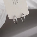 Orecchini in Argento Sterling con Incastro Rotondo, immagine 4 - Emma e Gemma