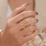 Anello Infinito Regolabile con Zampa – Acciaio Inossidabile, immagine 2 - Emma e Gemma