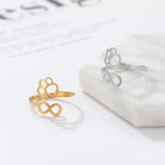 Anello Infinito Regolabile con Zampa – Acciaio Inossidabile, immagine 5 - Emma e Gemma