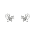 Orecchini a Perno a Forma di Farfalla in Zircone Eleganti, immagine 6 - Emma e Gemma