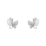 Orecchini a Perno a Forma di Farfalla in Zircone Eleganti, immagine 6 - Emma e Gemma