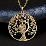 Collana Albero della Vita con Gufo Dorato - Emma e Gemma