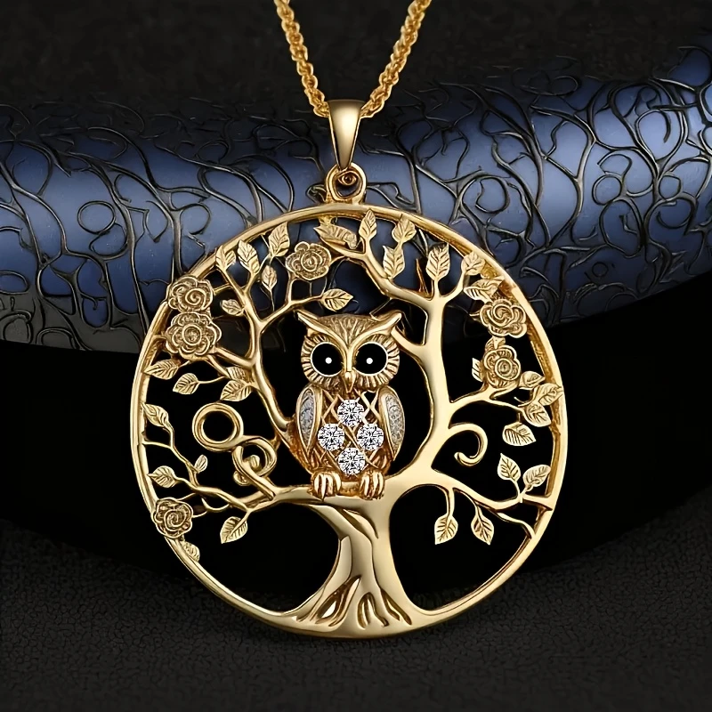 Collana Albero della Vita con Gufo Dorato - Emma e Gemma